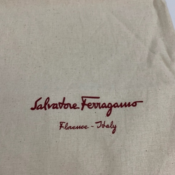 SALVATORE FERRAGAMO 2 cotton Italy made Dust Bags new - Picture 8 of 9